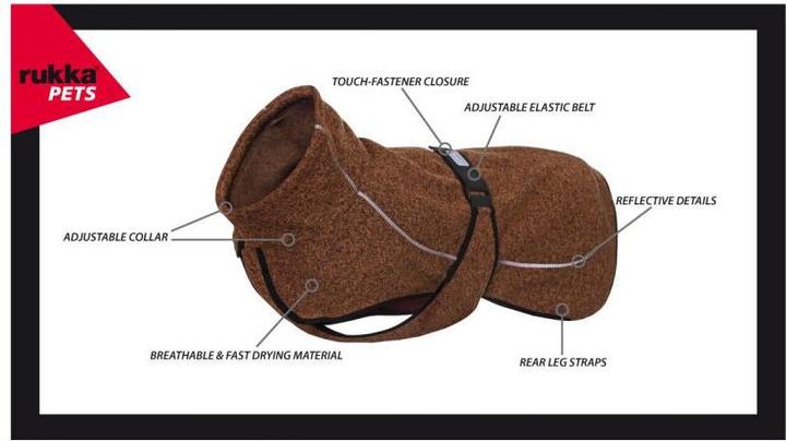 Produktbild Rukka Fleece Mantel (45, Hundemantel)