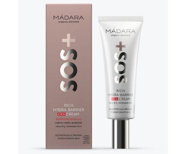 Actual product image Madara SOS Rich Hydra Barrier CICA Cream - Soothes and moisturizes (40 ml, 24h cream)