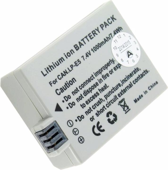 Actual product image Canon Akku EOS-450D (Camera battery)