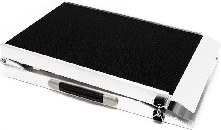 Wiltec Hunderampe faltbar 244x38cm 122x38cm 115kg Aluminium Haustierrampe (Hund, Faltbar)
