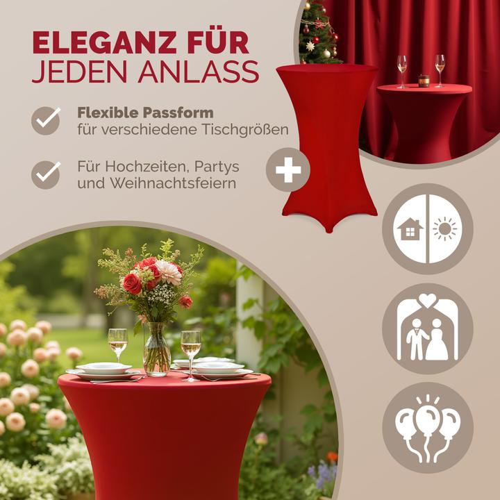 Produktbild Detex 2x Stehtischhussen (60 x 120 cm)