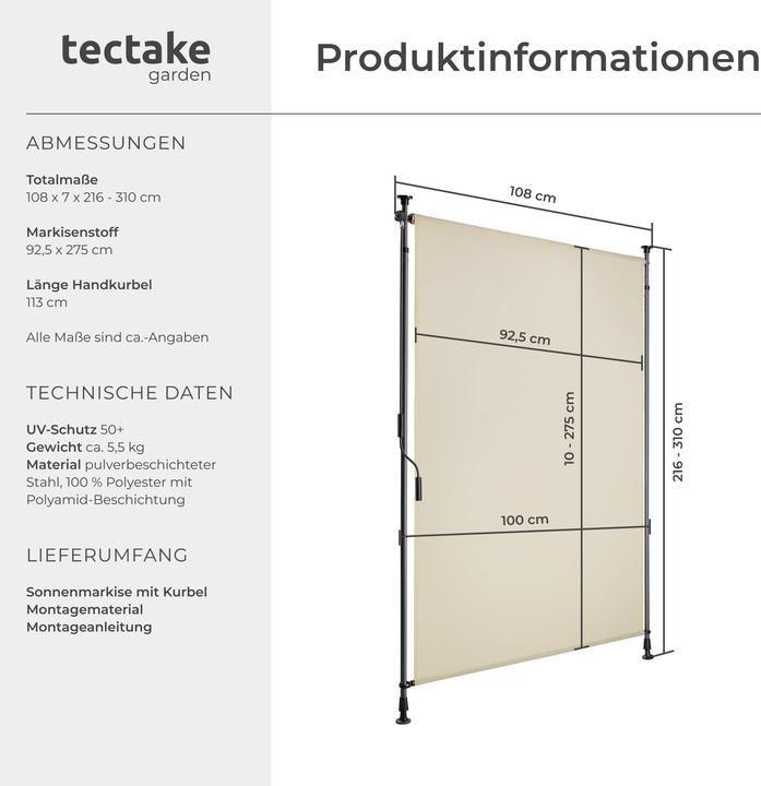 Actual product image tectake Taija (1.08 m)