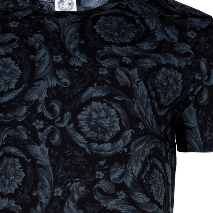 Actual product image Versace Underwear T-Shirt Stretch Organic Jersey Barocco Ss92 All Over - New Logo (XXL)
