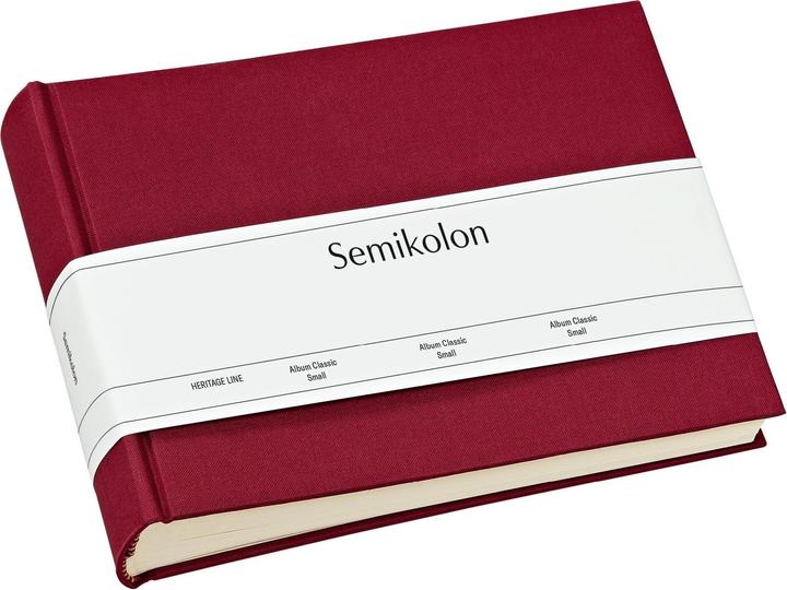 Actual product image Semikolon Photo album Classic Medium 21.6 cm x 16 cm Bordeaux (10 x 15 cm, 9 x 13 cm)