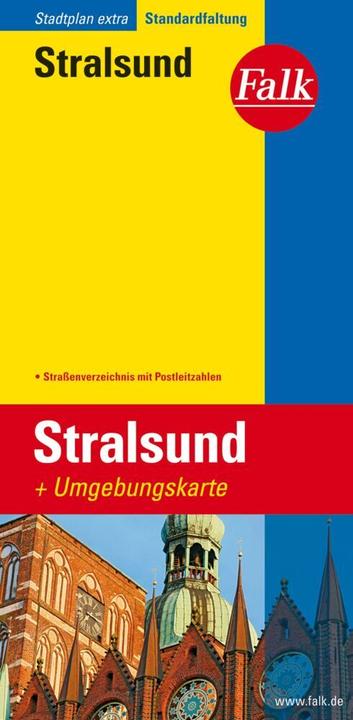 Actual product image Falk City Map Extra Standard Folding Stralsund 1:17 500
