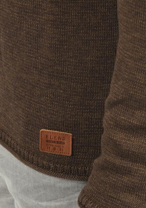Actual product image Blend Dan Men's Jumper Knit Pullover With O-Neck Flecked (L)
