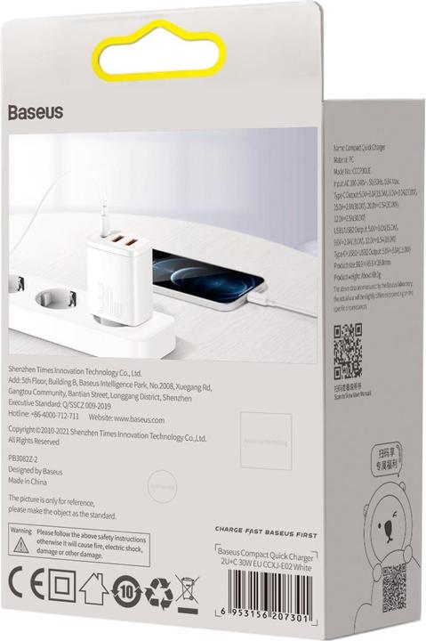 Immagine prodotto Baseus Comact Caricatore rapido (30W) (30 W)