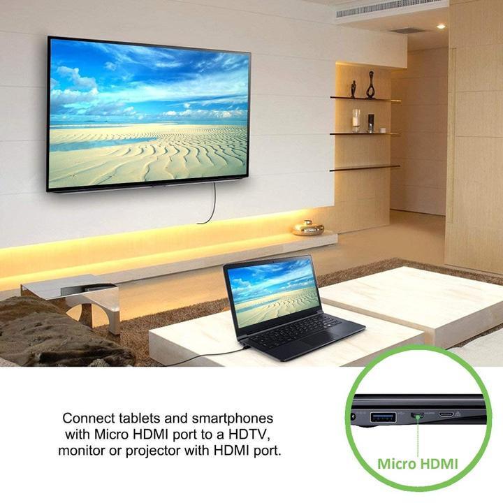 Immagine prodotto Techly HDMI (Typ A) — micro HDMI (Typ D) (5 m, HDMI)