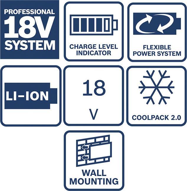 Actual product image Bosch Professional Battery + charger (18 V)