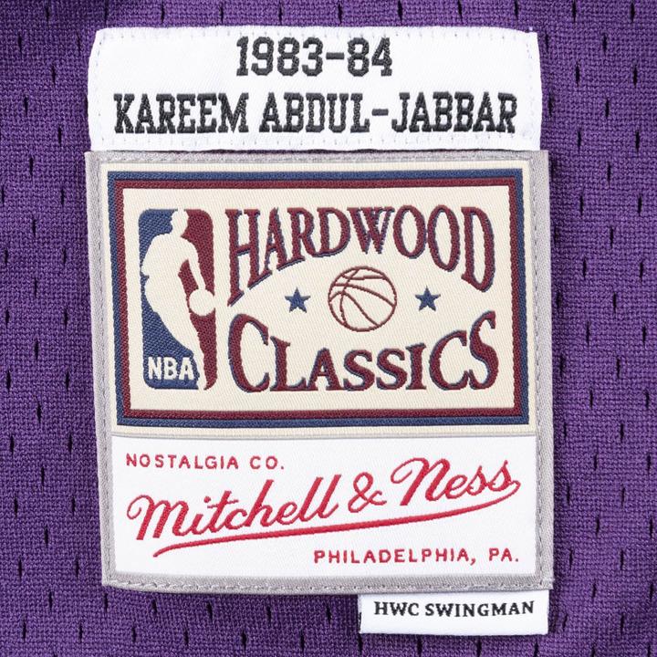 Actual product image Mitchell & Ness Swingman Mesh Jersey LA Lakers 1983-84 Kareem Abdul-Jabbar S (S)