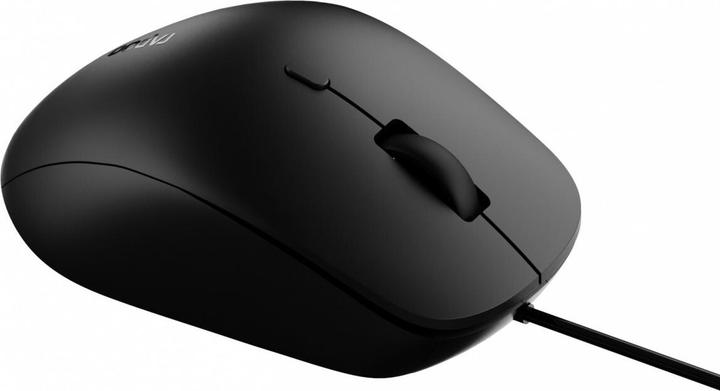 Actual product image Rapoo N500 Black Ergonomic Wired Optical Mouse (Cable)