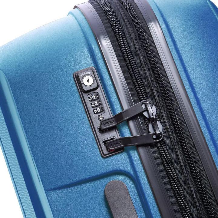 Produktbild Delsey Walizka BELMONT PLUS 76cm 4 DOUBLE WHEELS EXPANDABLE TROLLEY CASE NIEBIESKI CYJAN (120 l, XL (ab 115l))