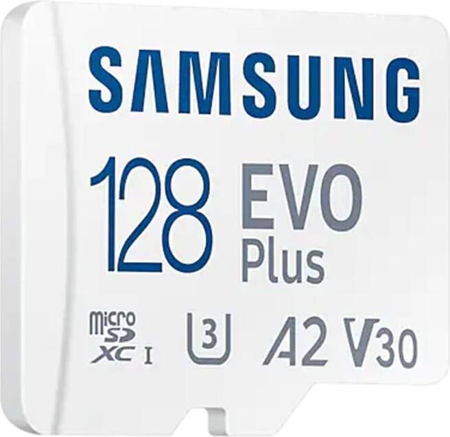 Actual product image Samsung EVO Plus (128 GB, microSDXC, U3, UHS-I)