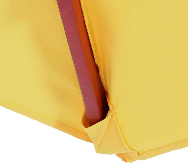 Produktbild Mendler Sonnenschirm Florida, Ø 3,5m Polyester/Holz 7kg - gelb (3.50 m)