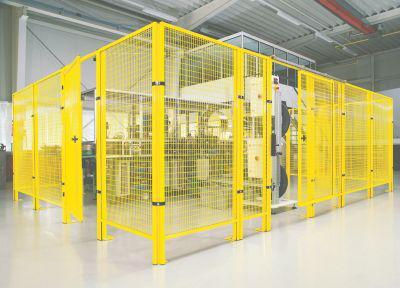 Image du produit TTS Schiebtür Maschinenschutzgitter B2480xH2000 mm RAL 1018