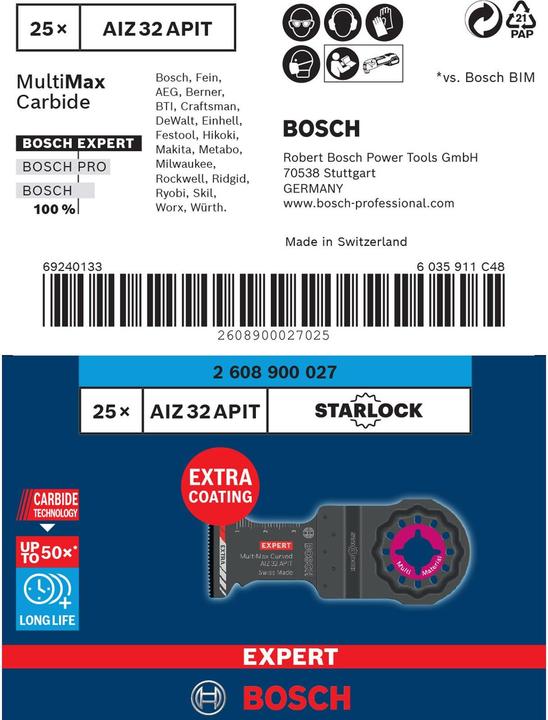 Productafbeelding Bosch Professional Zubehör Expert MultiMax AIZ 32 APIT