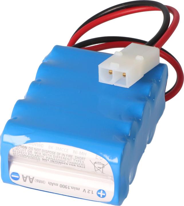 Actual product image Panasonic Akkupack bestehend aus 10x Eneloop AA Mignon und Tamiya Buchse (10 pcs., 2000 mAh, Rechargeable battery)