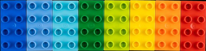 Actual product image LEGO Duplo 2x4 brick building blocks / 250 pieces / basic building blocks 3011 NEW (3011)
