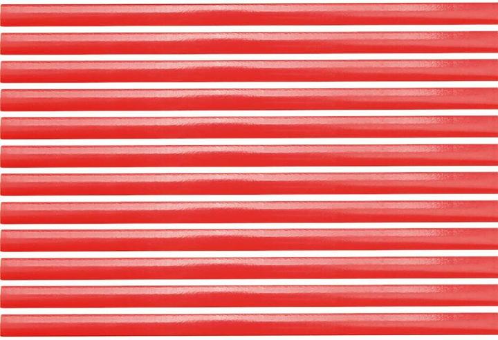 Actual product image Vorel Set of 12 Carpenter Pencils 180 mm Red (12 x)