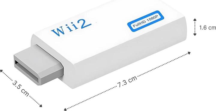 Immagine prodotto Hermex Wii auf HDMI-Adapter HDMI-Konverter HDMI-Umwandler (Wii)