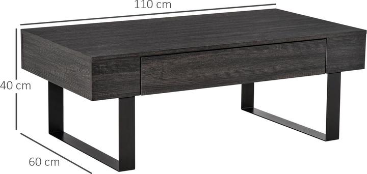 Immagine prodotto Homcom Tavolino con cassetto (110 x 60 x 40 cm)