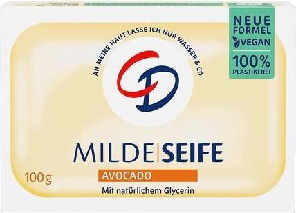 CD Mild Avocado Soap 100g Vegan and Microplastic-Free (Hartseife)