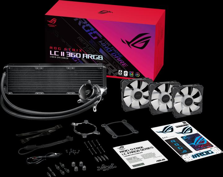 Actual product image ASUS CPC ACC ROG STRIX LC II 360 ARGB (AM5)