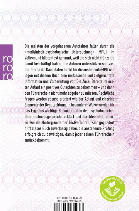 Produktbild Ich will meinen Führerschein zurück (Deutsch, Peter Grunow, 2007)