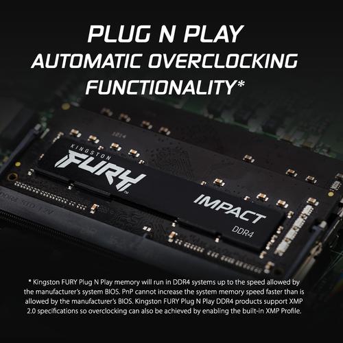 Immagine prodotto Kingston FURY Impact (1 x 32GB, 3200 MHz, DDR4-RAM, SO-DIMM)
