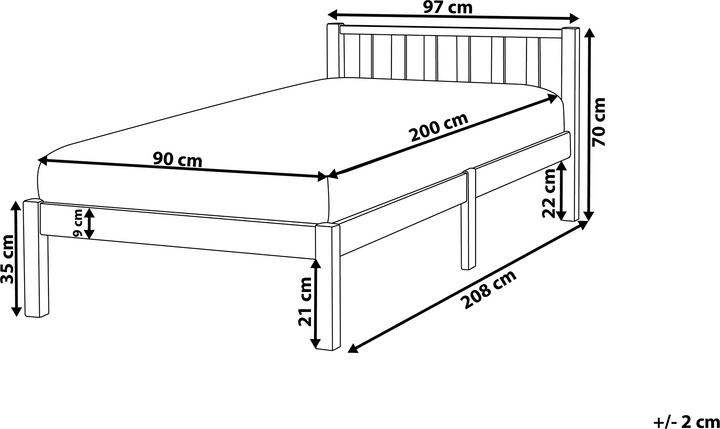 Actual product image Beliani Florac (90 x 200 cm)