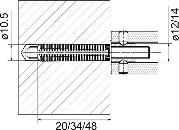 Actual product image Glutz Mounting sets 5794S (Door set)