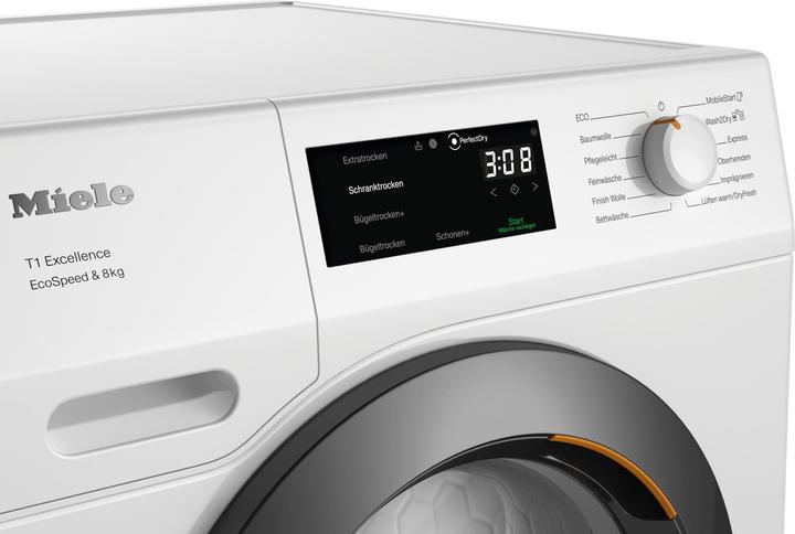 Image du produit Miele Wärmepumpen-Trockner TEC655WP EcoSpeed&8kg (8 kg, Gauche)