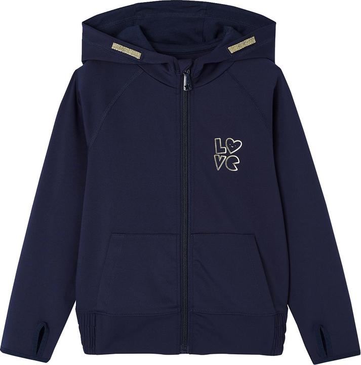Actual product image Vertbaudet Mädchen Sport-Set: Kapuzensweatjacke & Leggings aus Funktionsmaterial (128)