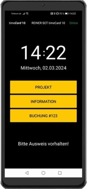 Reiner SCT timeCard 10 Terminal APP Annual licence 1 MA