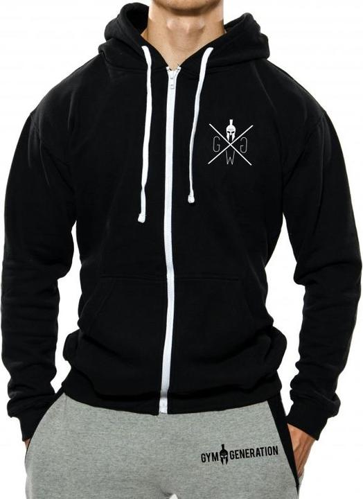 Immagine prodotto Gym Generation Felpa con cappuccio Gym Warriors Zip Nero (L)
