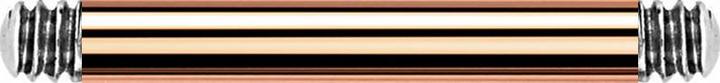 Star Piercing Barbell-Stab rosegold (ohne Messing, Chirurgenstahl 316L)