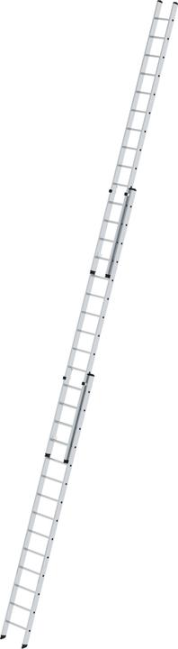 Munk Sprossen-Schiebeleiter 3-teilig ohne Traverse 3x14 Sprossen (Regalleiter, 1080 cm)