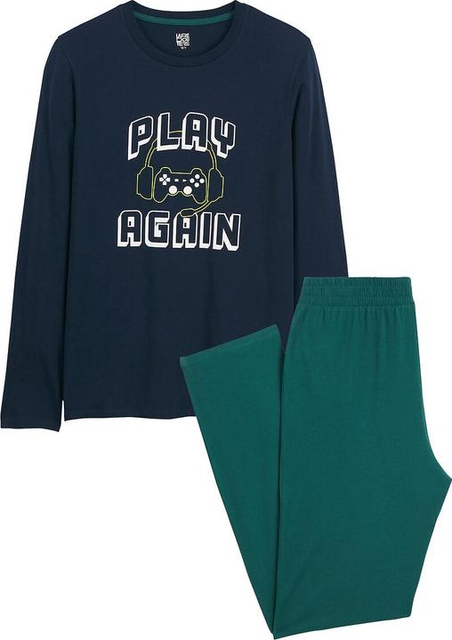 La Redoute Collections Pyjama aus Jersey mit Gaming-Aufdruck