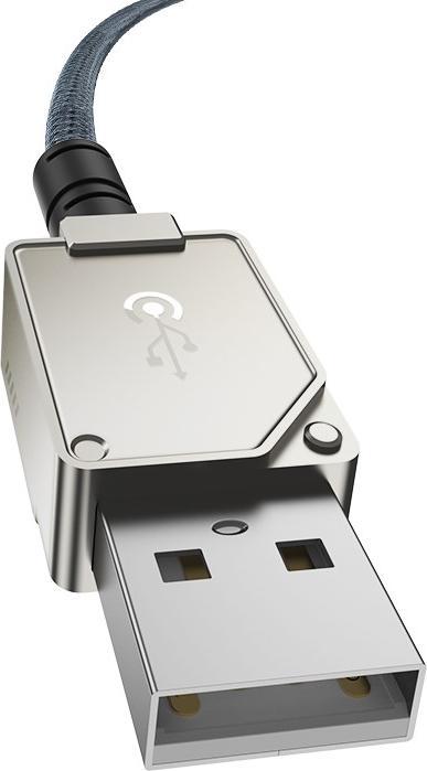 Image du produit Baseus Câble de recharge rapide USB vers IP, 2.4A 2M (Blanc) (2 m, USB 3.0)