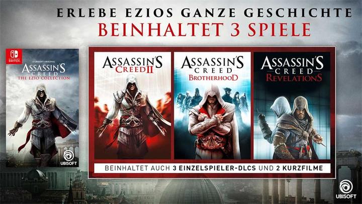 Produktbild Ubisoft Assassin's Creed: The Ezio Collection (Switch, Switch Lite, Switch OLED, Multilingual)