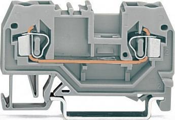 Actual product image Wago 2 conductor terminal block 24A orange