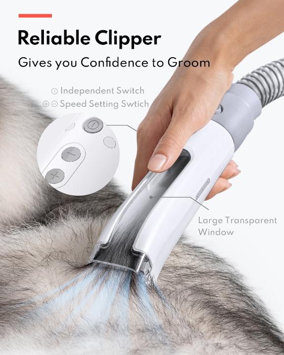 Actual product image HomeRunPet Odkurzacz / Zestaw do pielęgnacji sierści zwierząt HC15 (Cat, Dog)