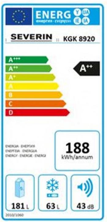 Energy Label Severin RKG 8920 (244 l)