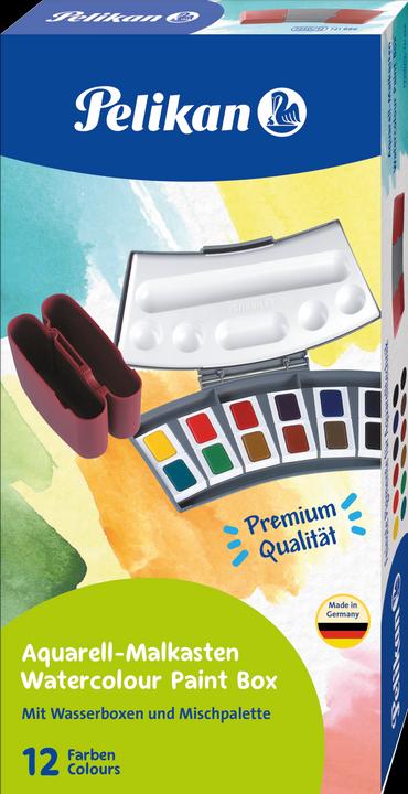 Produktbild Pelikan Aquarellkasten, 12 Farben (Assortiert, 1596 ml)