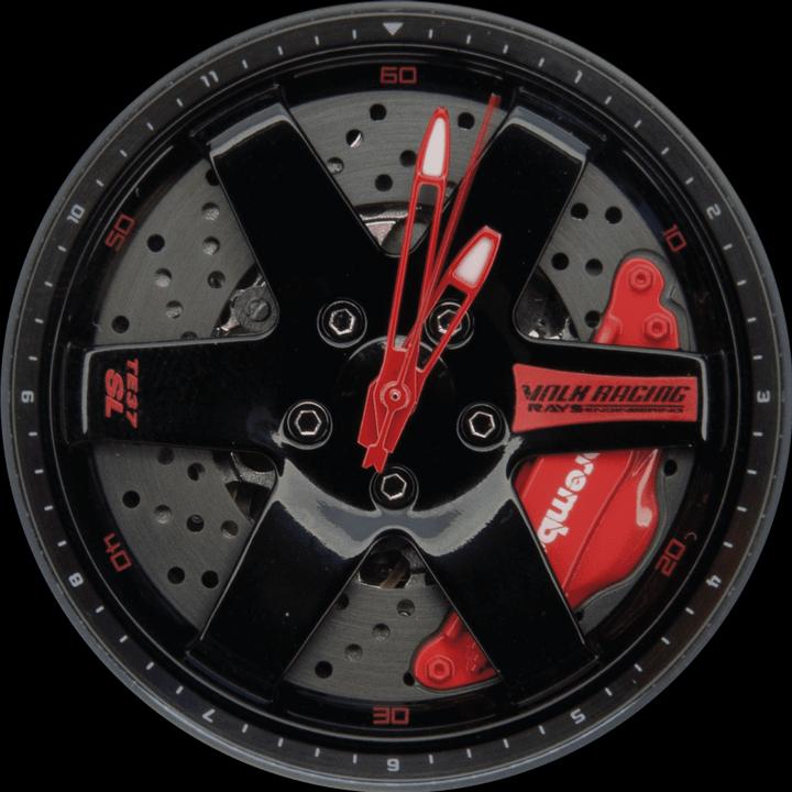 Produktbild 21cars TE37 AP - Rot - Schwarz | Automatic | Non-Spin (43 mm)