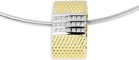 Breuning ANHÄNGER - BRILL. 0,21 Ct. H/si (750/18 K Gold)