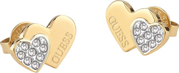 Immagine prodotto Guess Incantevoli orecchini con borchie placcati in oro con cristalli di partito JUBE02174JWYGT/U (Acciaio inossidabile)