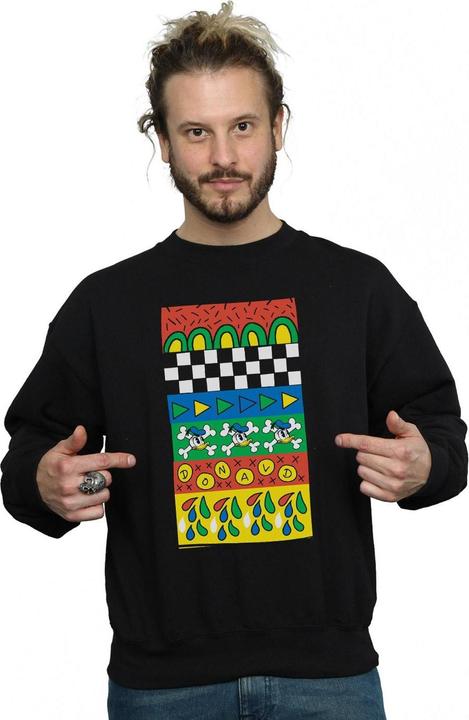 Immagine prodotto Disney Donald Duck Vintage Pattern Felpa Uomo (L)