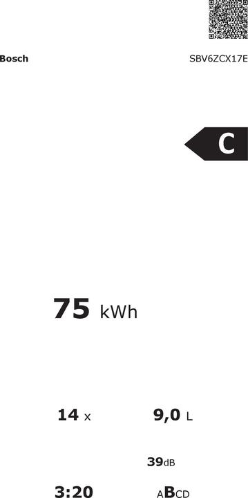 Produktbild Bosch Hausgeräte SBV6ZCX17E, Serie 6