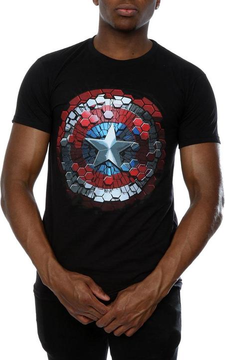 Immagine prodotto Captain America Civil War Hex Shield Maglietta Uomo (L)